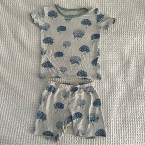 Kyte Baby Blue Hydrangea Pajamas